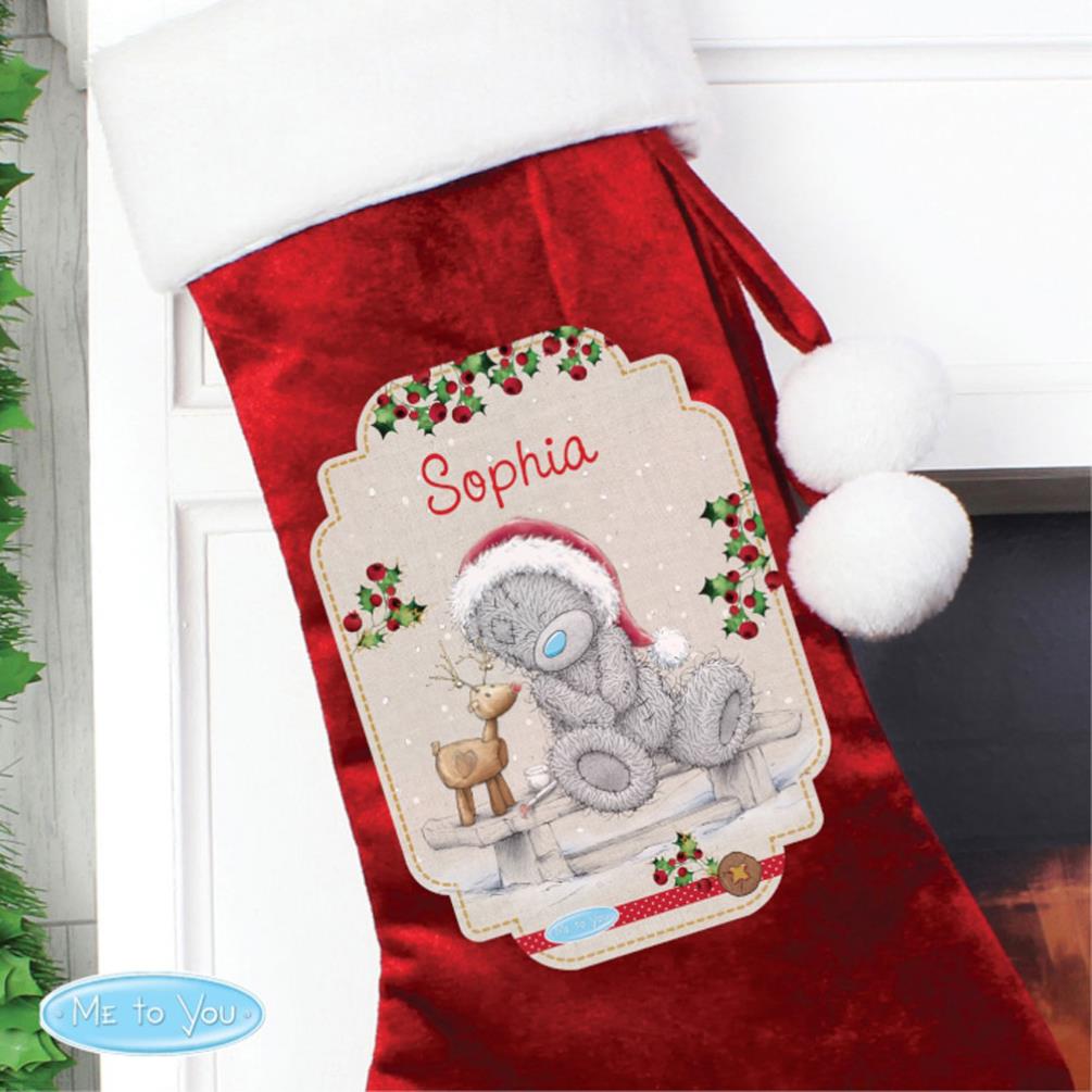 Personalised Me to You Reindeer Luxury Stocking Extra Image 3